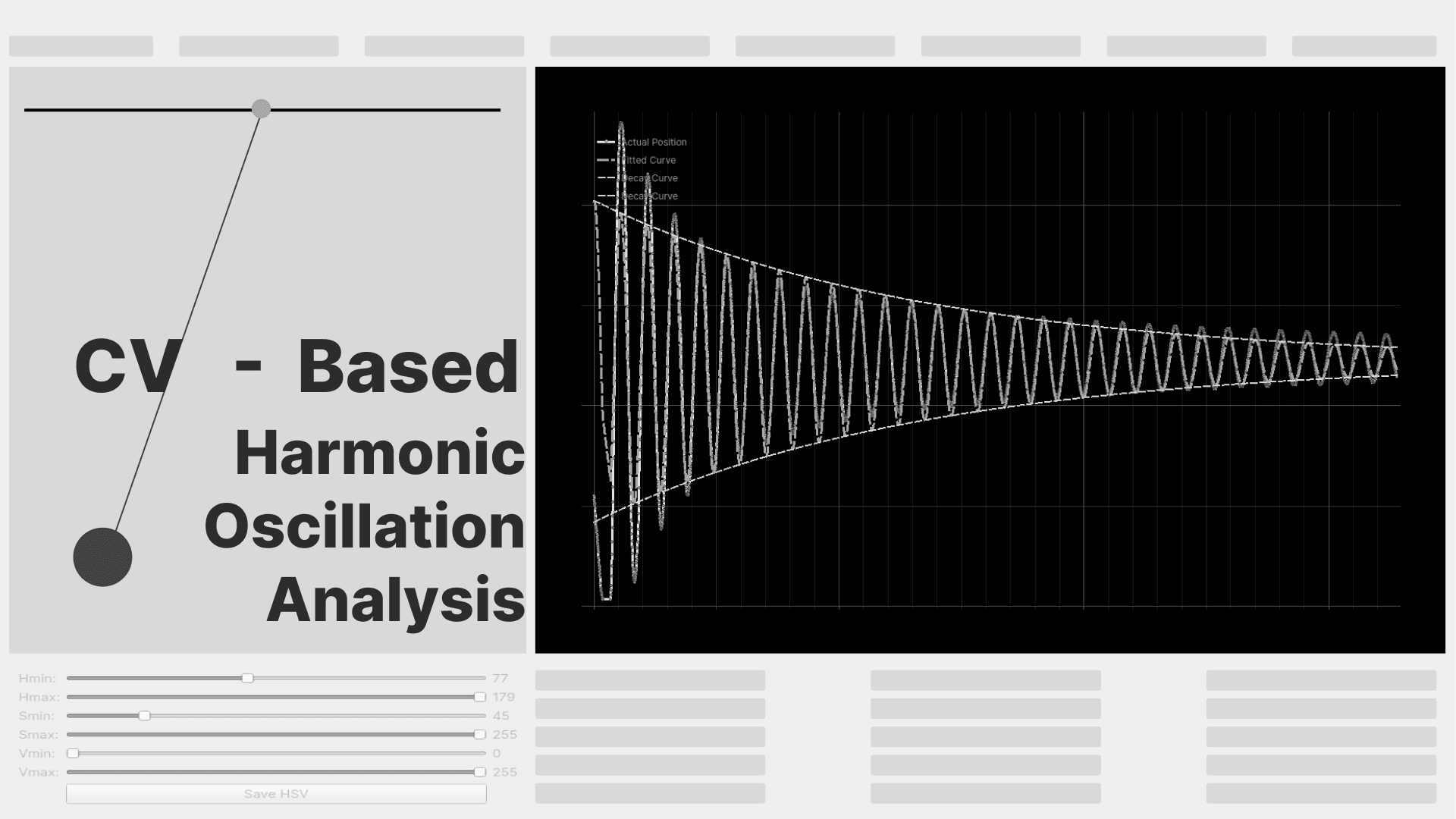 Computer Vision-Based Harmonic Oscillation Analysis